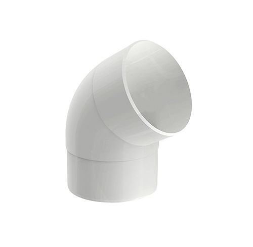 Codo Canaleta por 60° Blanco