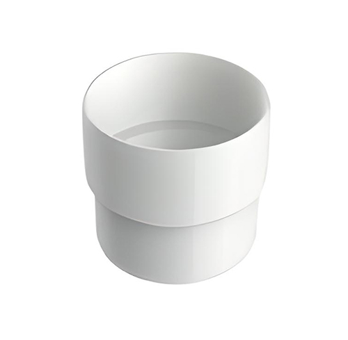Acople Tubo Canaleta Blanco
