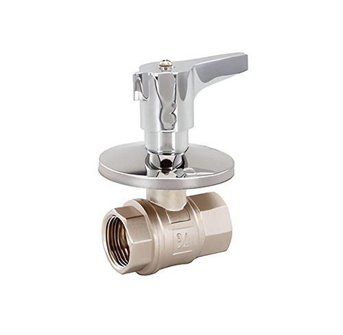 Llave Esférica Metálica HH Embutir Cuello Largo